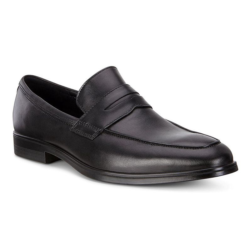 Zapatos Slip-On Ecco Melbourne Para Hombre,Negras,582371-TCG